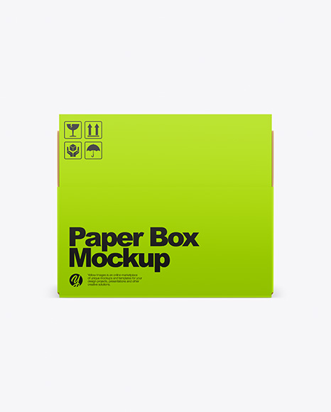 Opened Paper Box Mockup