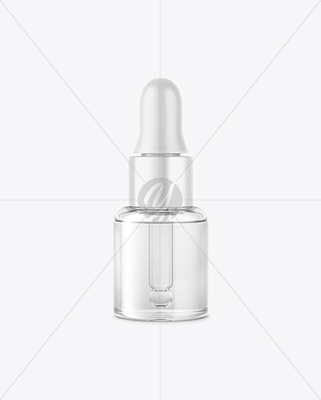 Clear Glass Dropper Bottle Mockup