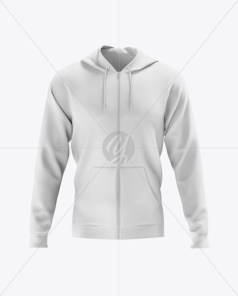 Raglan Hoodie Mockup - Front View