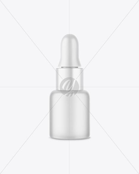 Frosted Glass Dropper Bottle Mockup