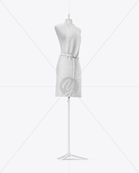 Mannequin Bust w/ Apron Mockup