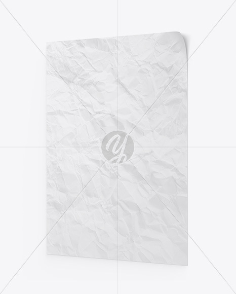 Crumpled Poster Mockup