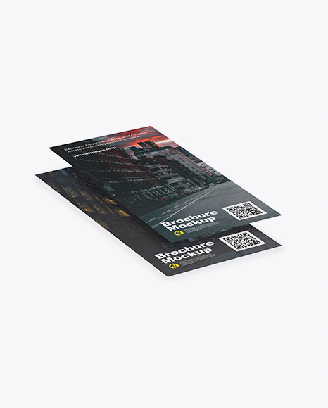 Two Textured Brochures Mockup