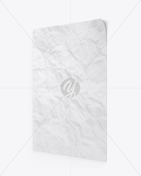 Crumpled Poster Mockup