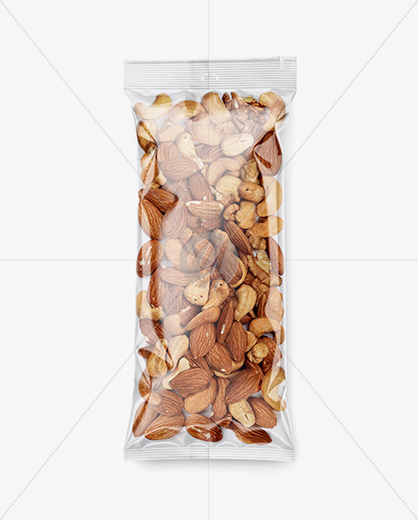 Clear Plastic Pack w/ Nut Mix Mockup