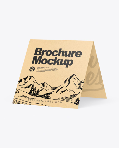 Kraft Brochure Mockup