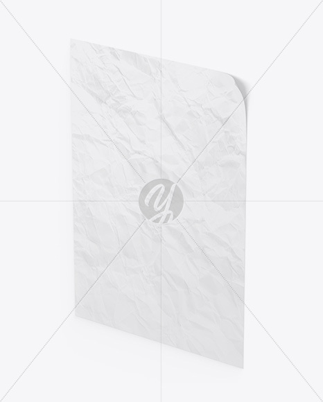 Crumpled Poster Mockup