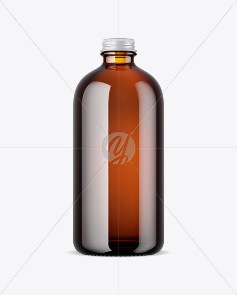 Amber Bottle Mockup