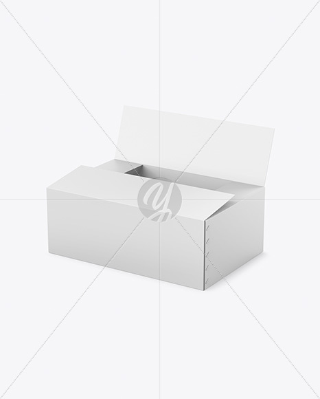 Opened Paper Box Mockup