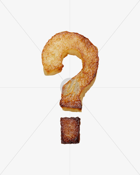 ? from Fried Potatoes Font on Yellow Images Creative Fonts - S26769