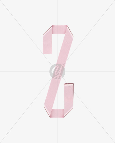 Letter Z from Ribbon Rose Font on Yellow Images Creative Fonts - S26842