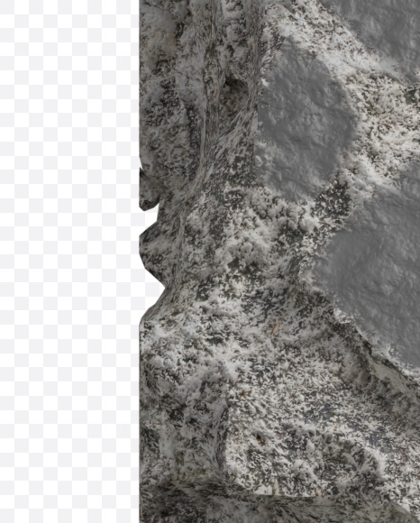 Letter D from Concrete Erosion Font on Yellow Images Creative Fonts - S26857