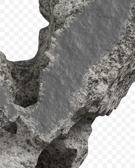 Letter X from Concrete Erosion Font on Yellow Images Creative Fonts - S26877