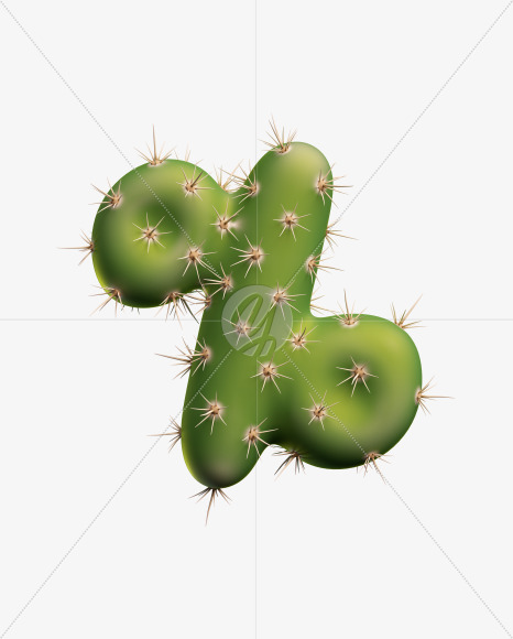 % from Texas Cactus Font on Yellow Images Creative Fonts - S26937