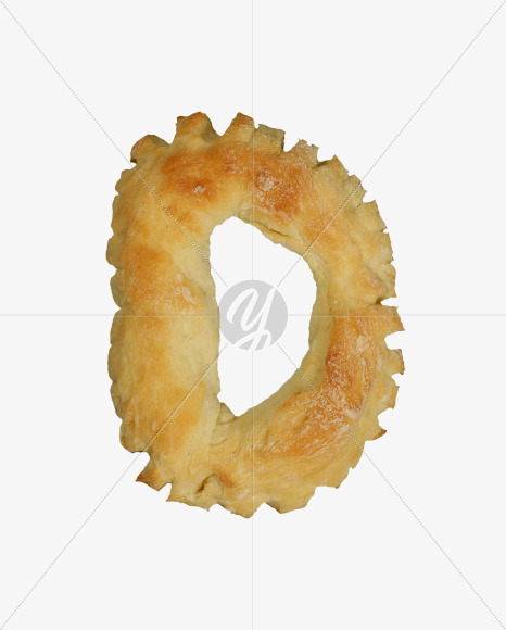 Letter D from Pastry Font on Yellow Images Creative Fonts - S26945