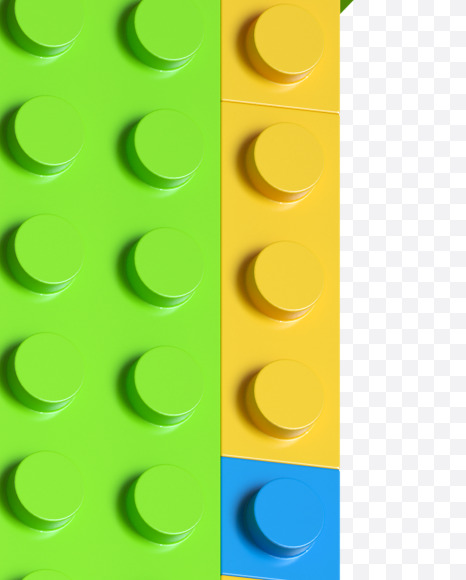 Letter J from Lego Blocks Font on Yellow Images Creative Fonts - S27043