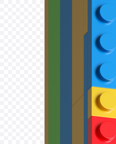 Letter C from Lego Blocks Font on Yellow Images Creative Fonts - S27036