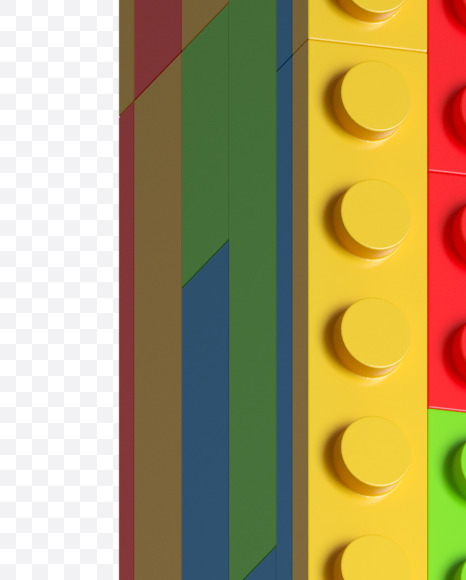 Letter H from Lego Blocks Font on Yellow Images Creative Fonts - S27041