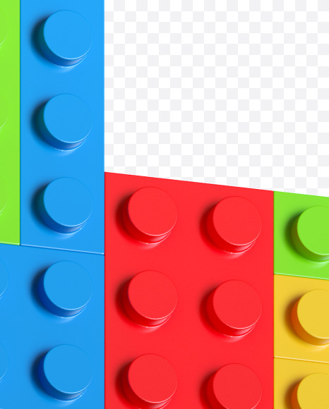 Letter E from Lego Blocks Font on Yellow Images Creative Fonts - S27038