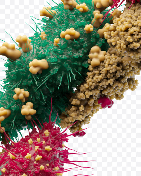 Letter G from Bacteria Font on Yellow Images Creative Fonts - S27205