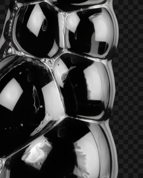 Letter D from Black Soap Bubbles Font on Yellow Images Creative Fonts - S27549