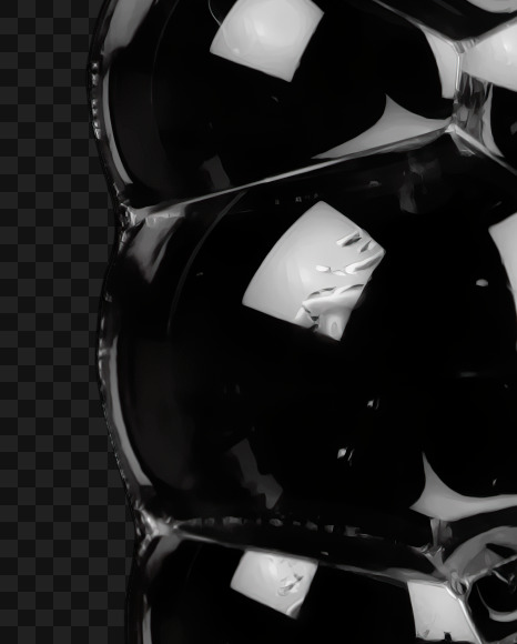 Letter F from Black Soap Bubbles Font on Yellow Images Creative Fonts - S27551