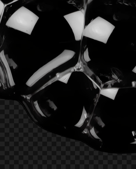 3 from Black Soap Bubbles Font on Yellow Images Creative Fonts - S27574