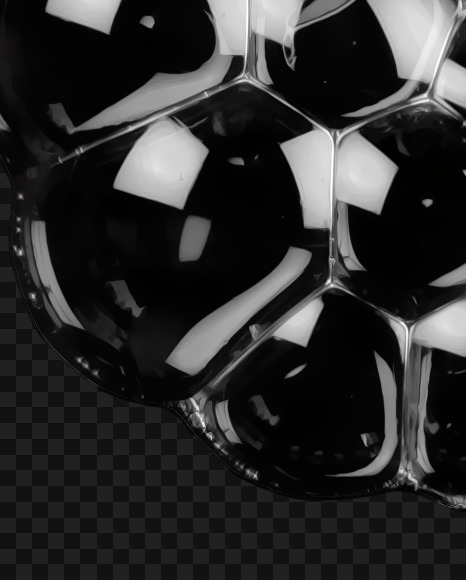 5 from Black Soap Bubbles Font on Yellow Images Creative Fonts - S27576