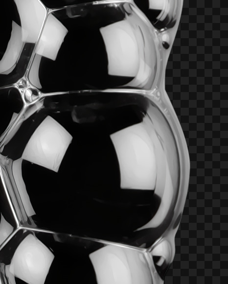 1 from Black Soap Bubbles Font on Yellow Images Creative Fonts - S27572