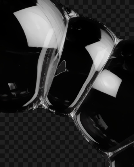 Letter S from Black Soap Bubbles Font on Yellow Images Creative Fonts - S27564