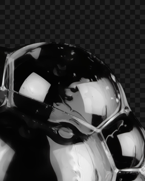 Letter H from Black Soap Bubbles Font on Yellow Images Creative Fonts - S27553