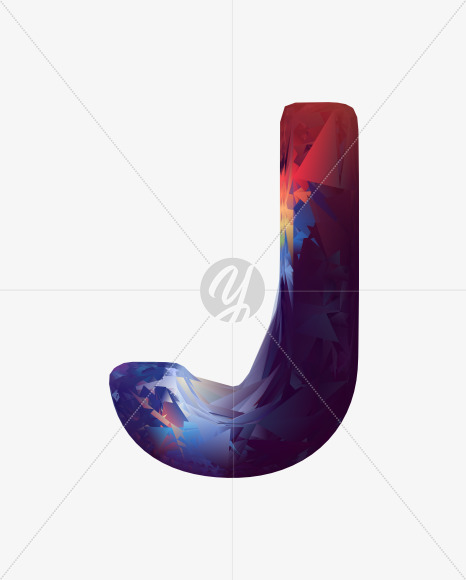 Letter J from Virtual Font on Yellow Images Creative Fonts - S27648