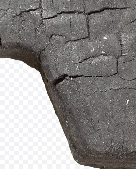 Letter C from Black Coal Font on Yellow Images Creative Fonts - S27733