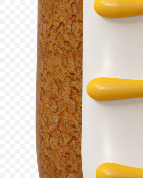 Letter B from Party Cookies Font on Yellow Images Creative Fonts - S27779
