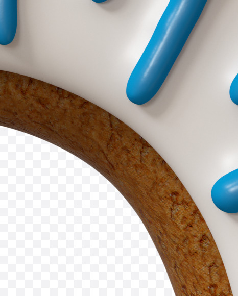 Letter Q from Party Cookies Font on Yellow Images Creative Fonts - S27794