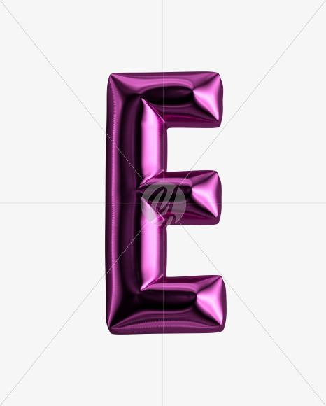 Letter E from Happy Birthday Font on Yellow Images Creative Fonts - S27870