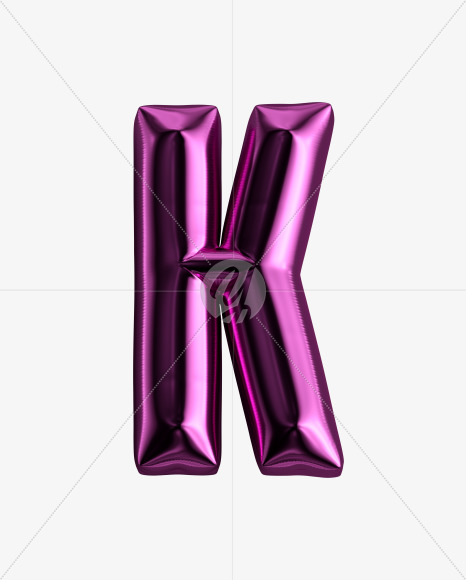 Letter K from Happy Birthday Font on Yellow Images Creative Fonts - S27876