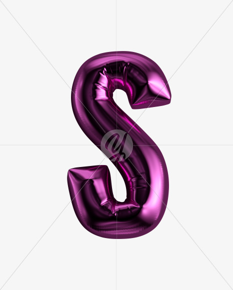 Letter S from Happy Birthday Font on Yellow Images Creative Fonts - S27884