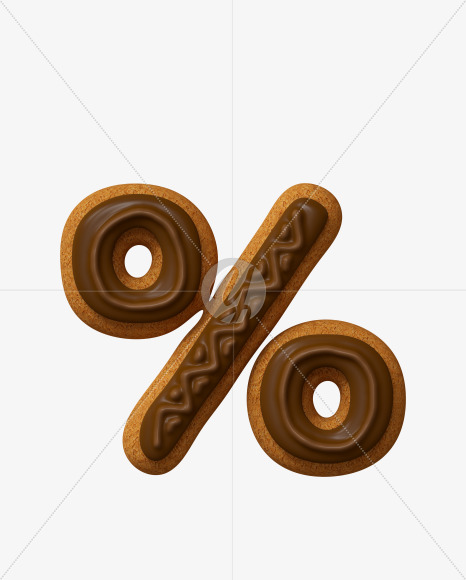 % from Choco Cookies Font on Yellow Images Creative Fonts - S28224