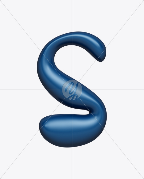 Letter S from Amorph Font on Yellow Images Creative Fonts - S17905