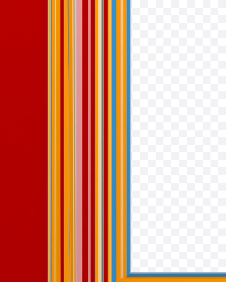 Letter L from Color Stripes Font on Yellow Images Creative Fonts - S18161