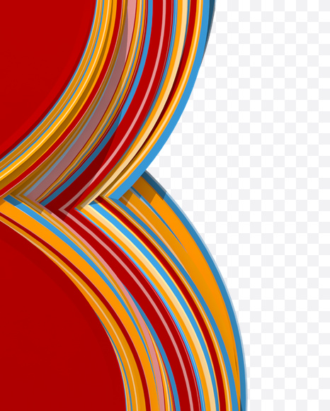 8 from Color Stripes Font on Yellow Images Creative Fonts - S18183