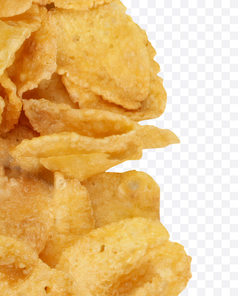 Letter U from Corn Flakes Font on Yellow Images Creative Fonts - S18215