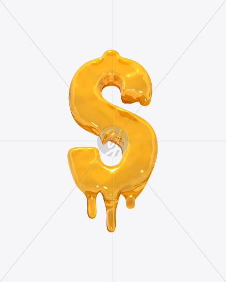 $ from Molten Font on Yellow Images Creative Fonts - S19304