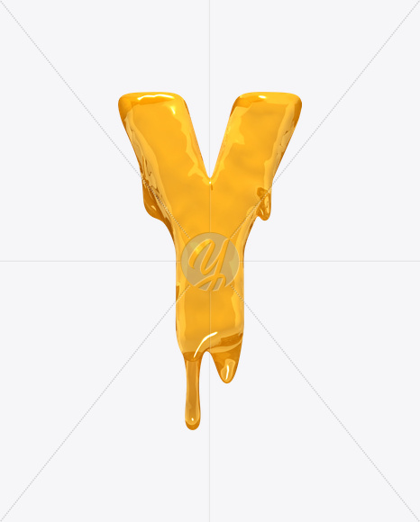 Letter Y from Molten Font on Yellow Images Creative Fonts - S19289