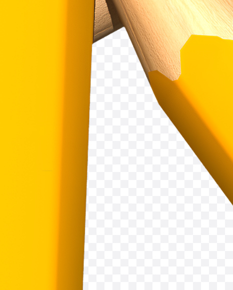 Letter K from Pencil Font on Yellow Images Creative Fonts - S19317