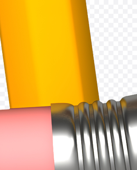 Letter B from Pencil Font on Yellow Images Creative Fonts - S19308