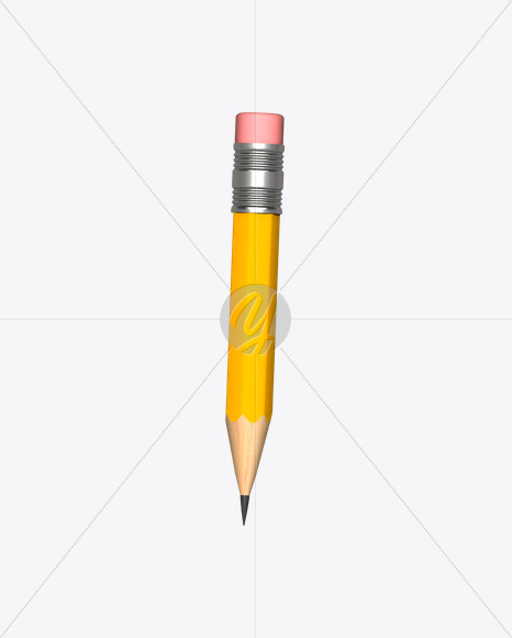 1 from Pencil Font on Yellow Images Creative Fonts - S19333