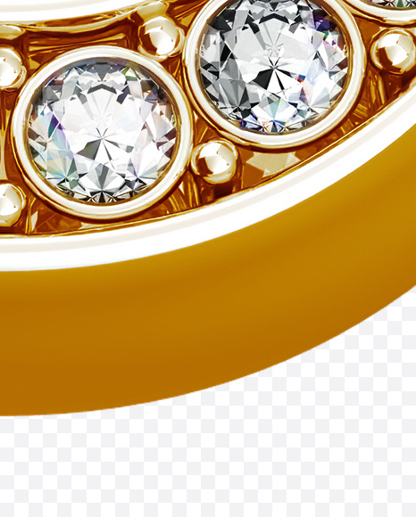 Letter U from Shine Font on Yellow Images Creative Fonts - S19638
