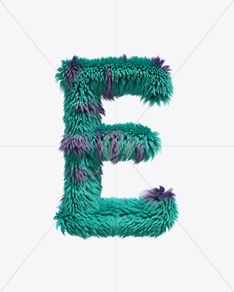 Letter E from Sully Font on Yellow Images Creative Fonts - S19665